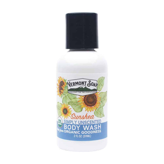 Simply Unscented Organic Body Wash - Vermont Soap