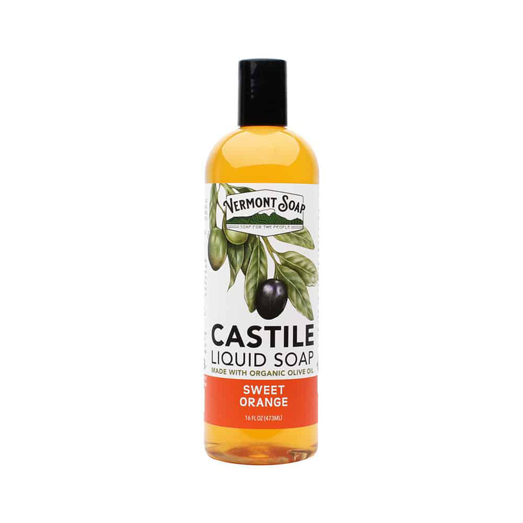 Sweet Orange Castile Liquid Soap - Vermont Soap