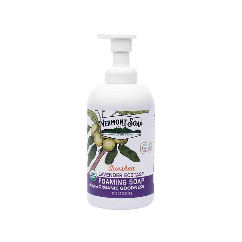 Lavender Ecstasy Foaming Hand Soap - Vermont Soap 12oz / 355ml