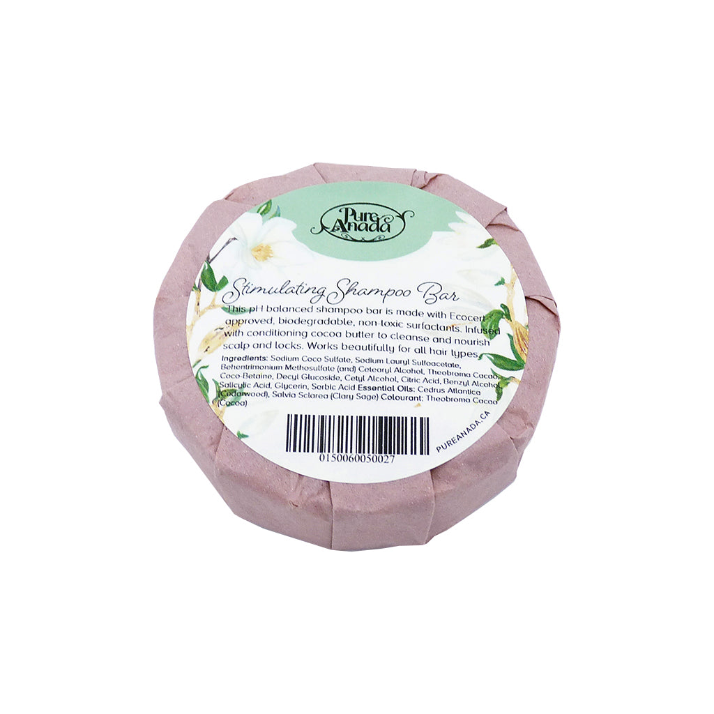 Stimulating (Cedarwood & Clary Sage) Natural Shampoo Bar - Pure Anada