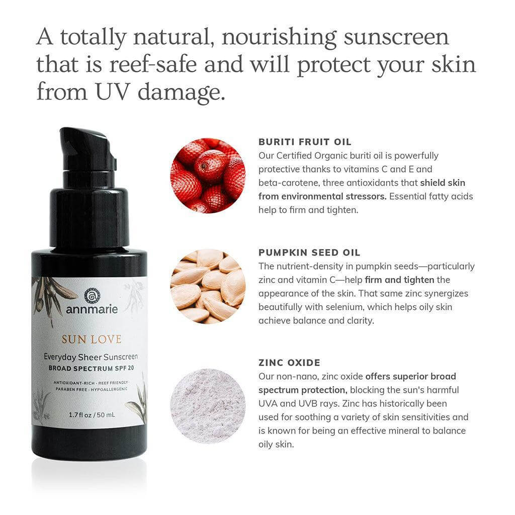Sun Love - Everyday Sheer Sunscreen - SPF 20 50ml - Annmarie Skin Care