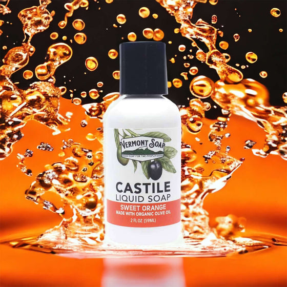 Sweet Orange Castile Liquid Soap - Vermont Soap
