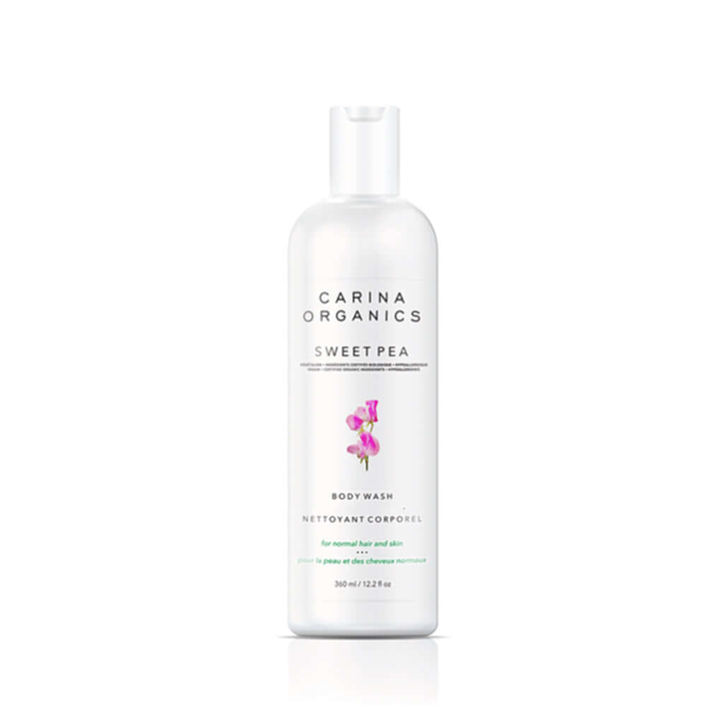 Sweet Pea Moisturising Body Wash 360ml - Carina Organics