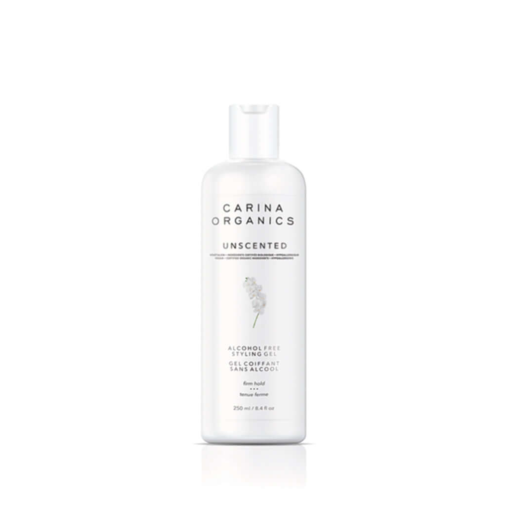 Unscented Alcohol-Free Styling Gel 250ml - Carina Organics