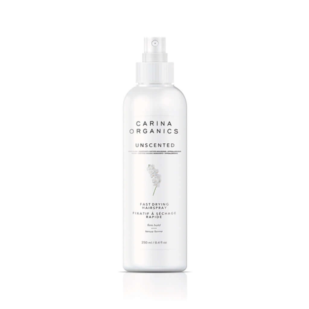 Unscented Fast Drying Hair Spray 250ml - Carina Organics