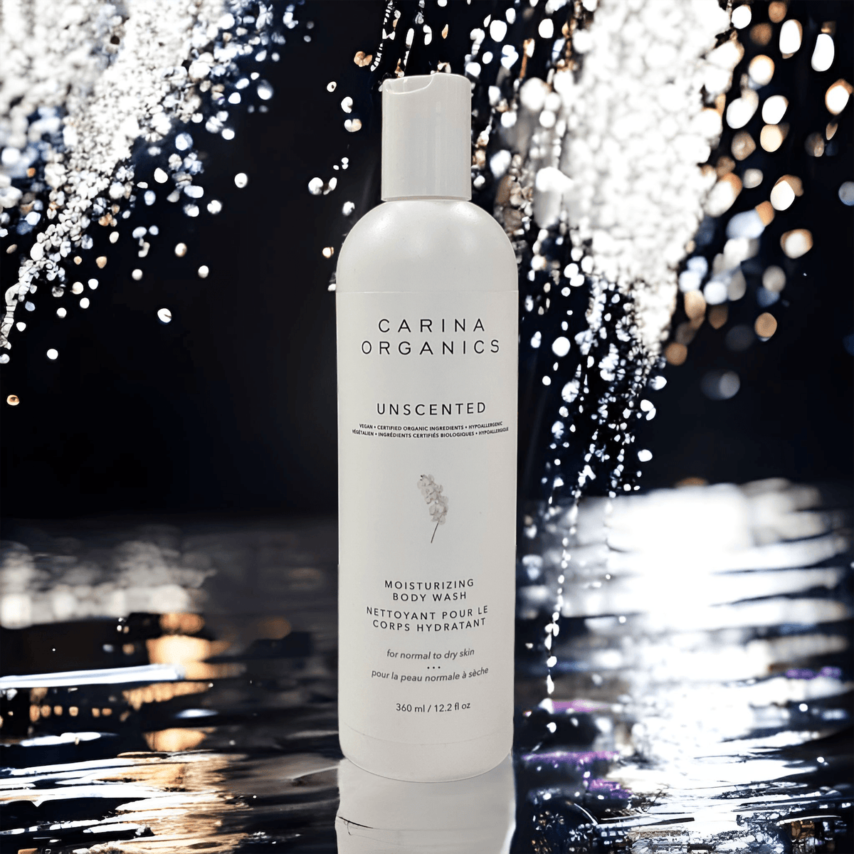 Unscented Moisturising Body Wash 360ml - Carina Organics