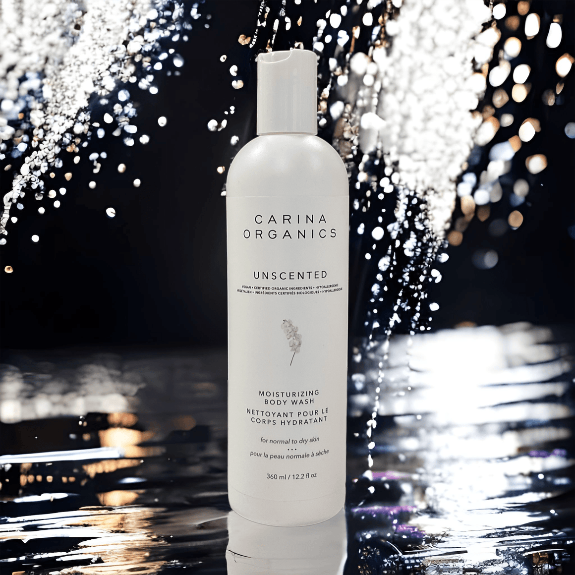 Unscented Moisturising Body Wash 360ml - Carina Organics