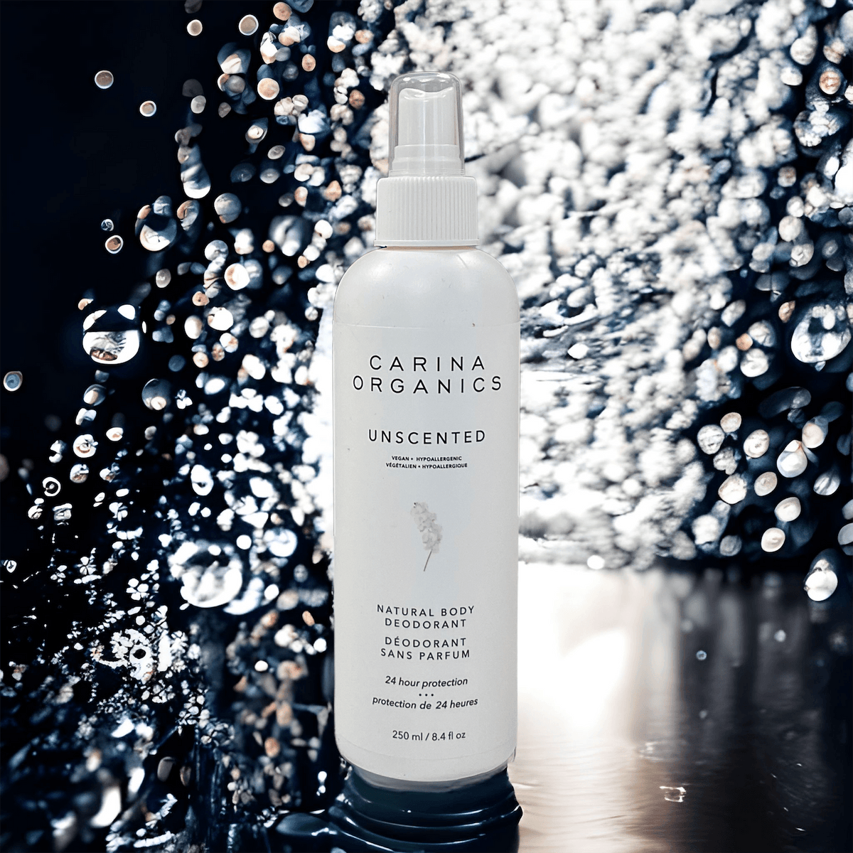 Unscented Natural Body Deodorant 250ml - Carina Organics