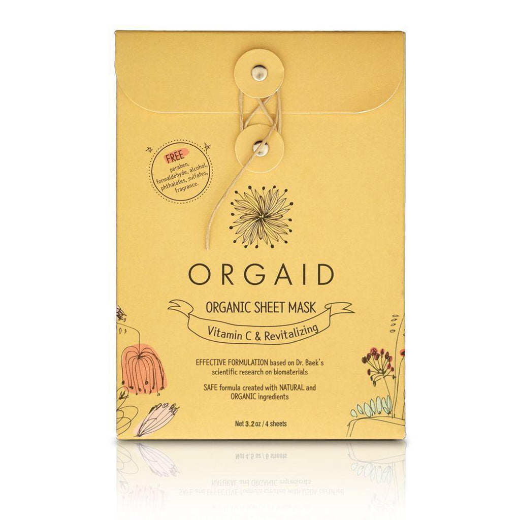 Vitamin C & Revitalizing Organic Sheet Mask - 4 Pack-Orgaid-Live in the Light