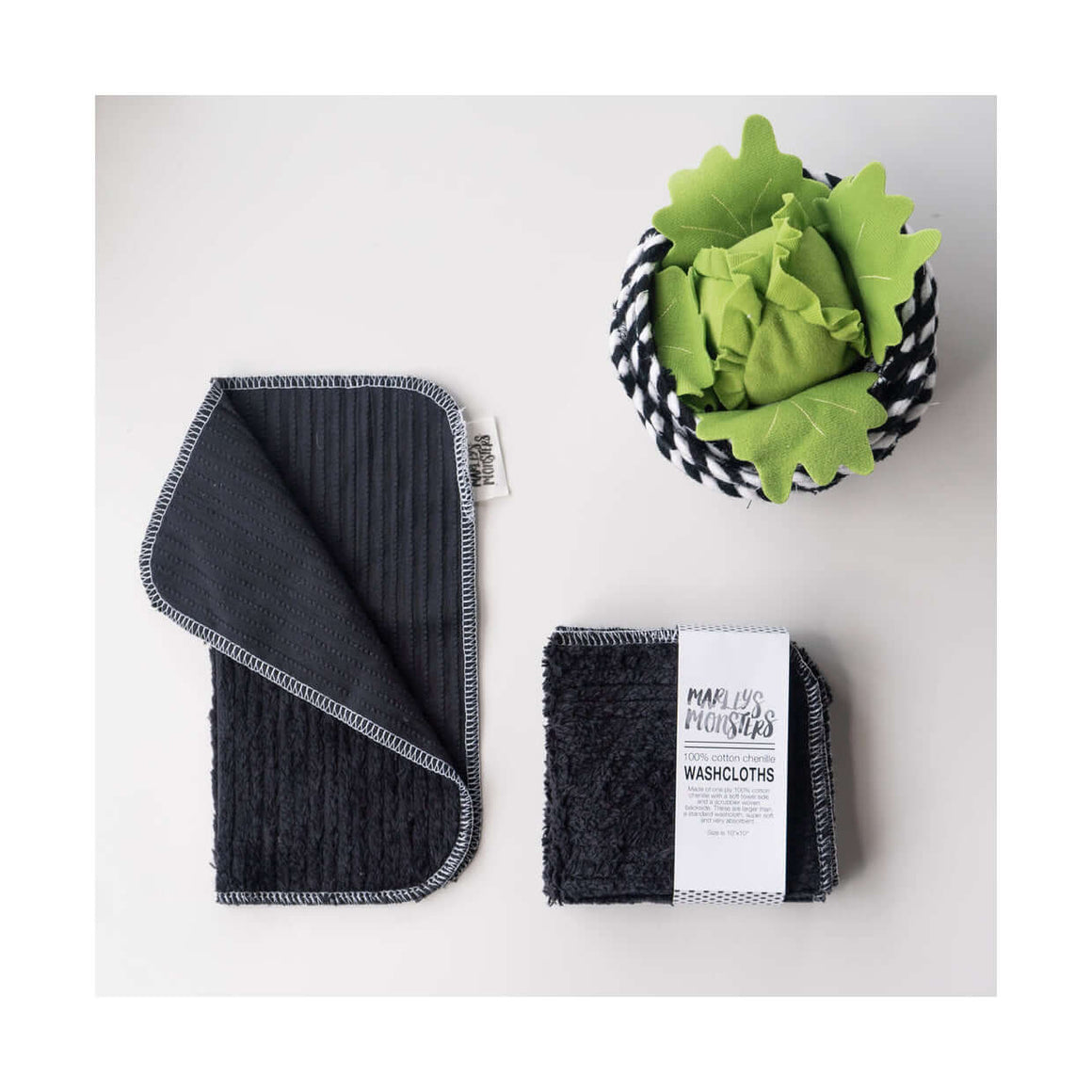 WASH CLOTHS X 4 - COTTON CHENILLE