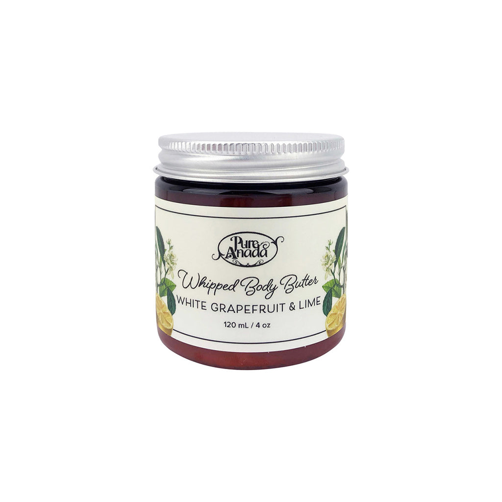 White Grapefruit & Lime Natural Whipped Body Butter 120ml - Pure Anada