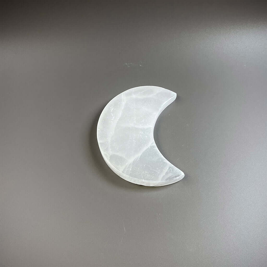 White Selenite Moon