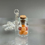 Wishing Bottle Necklace - Red Adventurine