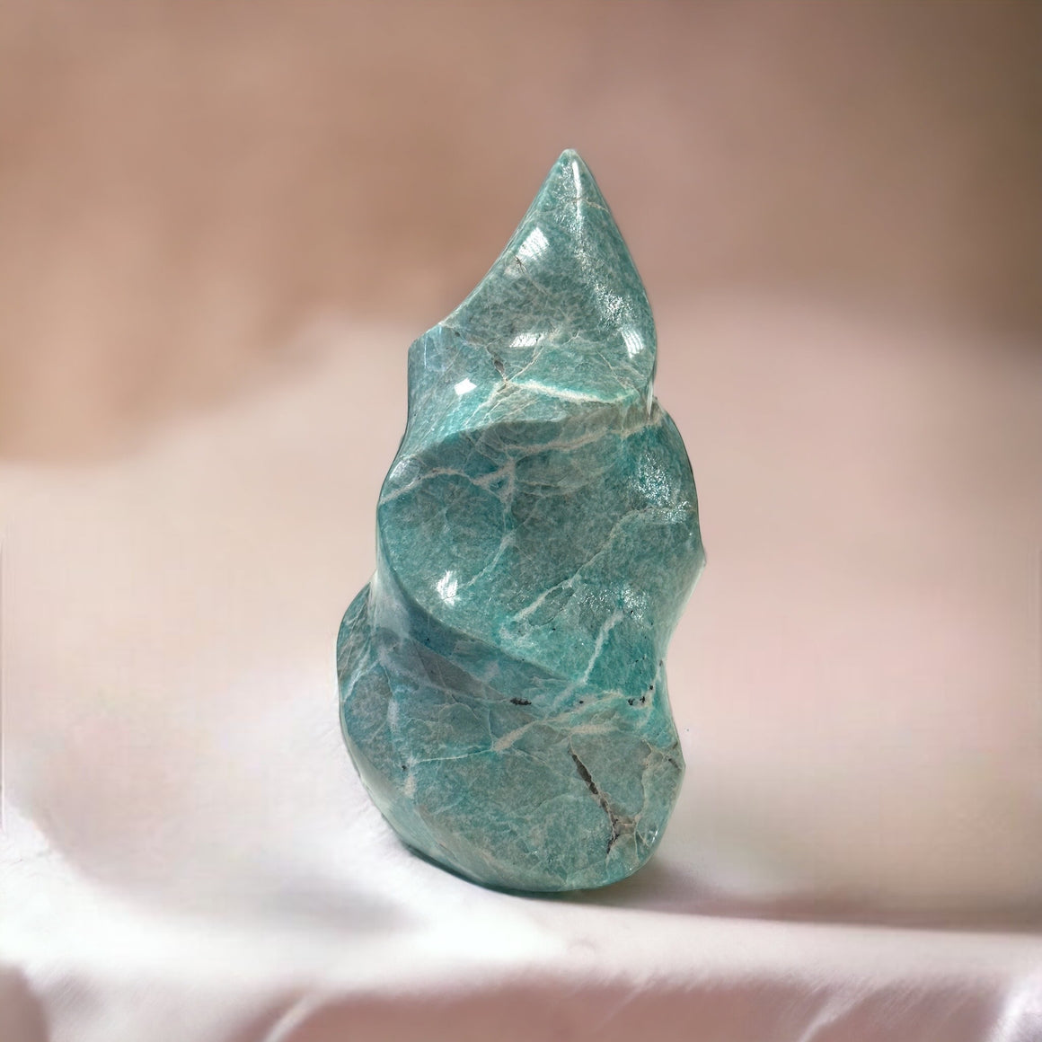 Amazonite Crystal Flame - Ethically Sourced