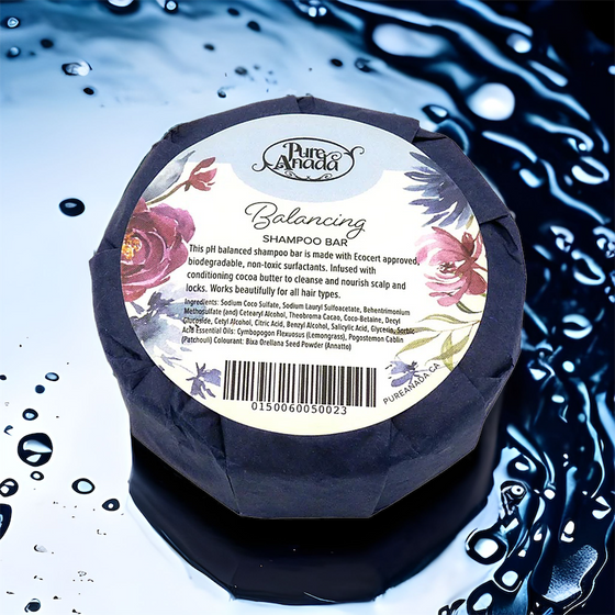 Barre de shampoing naturel Pure Anada - Équilibrant (Patchouli &amp; Citronnelle)