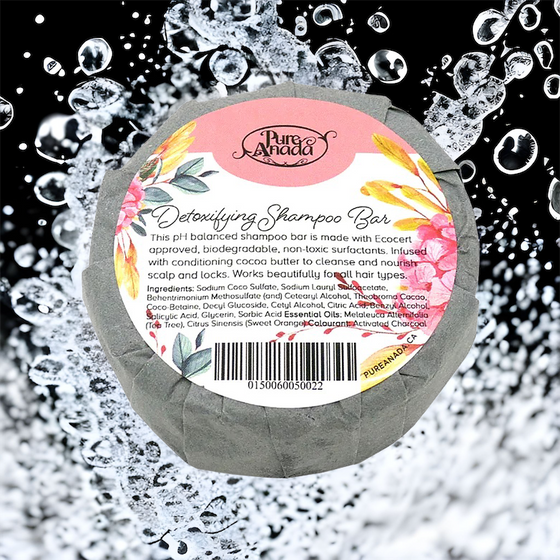 Barre de shampoing naturel Pure Anada - Détoxifiant (arbre à thé et orange douce)
