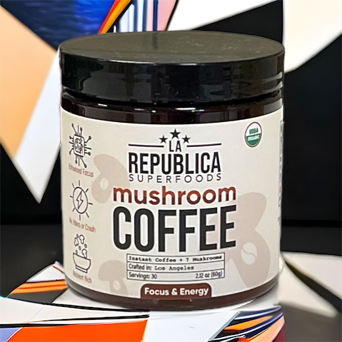Instant 7 Mushroom Coffee -  La Republica
