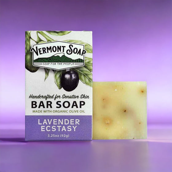 Lavender Ecstasy Handmade Bar Soap - Vermont Soap 92g