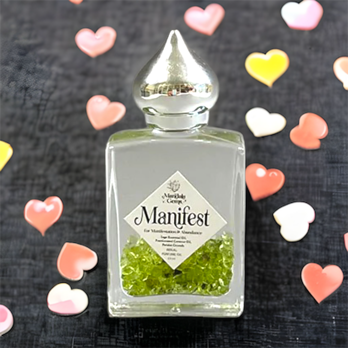 MANIFEST Perfume Oil for MANIFESTATION with Peridot + Sage essential oil