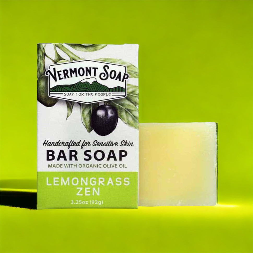 Lemongrass Zen Handmade Bar Soap - Vermont Soap 92g