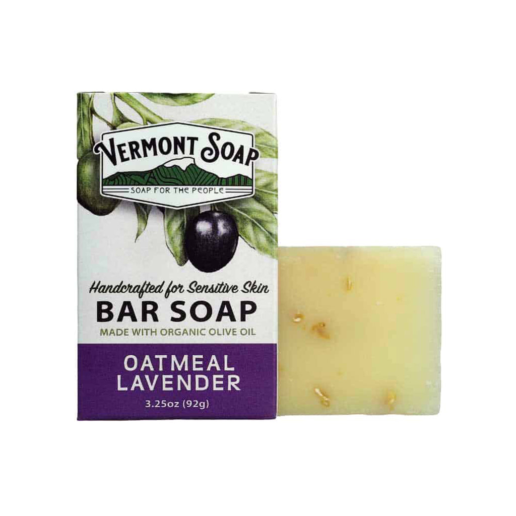 Oatmeal Lavender Handmade Bar Soap - Vermont Soap 92g