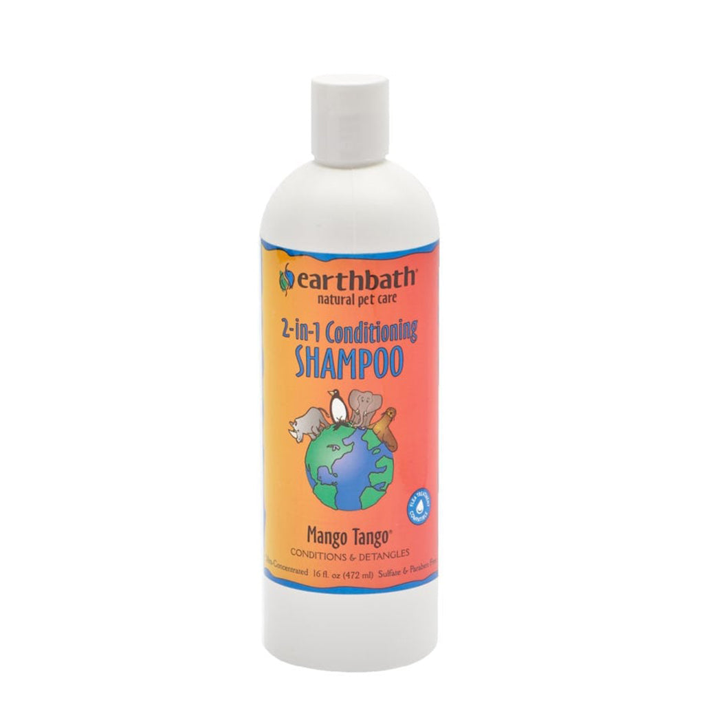Shampooing pour chien Earthbath 2-in-1 Conditioning - Mango Tango 472ml