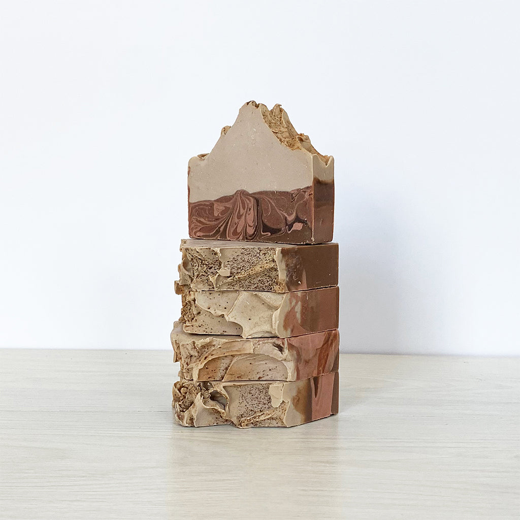 SOAP SAVER POUF & HANDMADE SOAP SET-Live in the Light Naturally Ltd