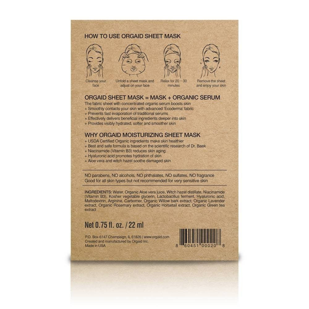 Greek Yogurt & Nourishing Organic Sheet Mask x 1-Orgaid-Live in the Light